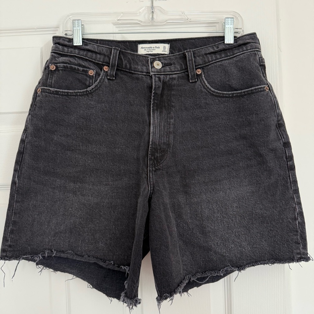 Abercrombie & Fitch Curve Love High Rise Dad Short, 31